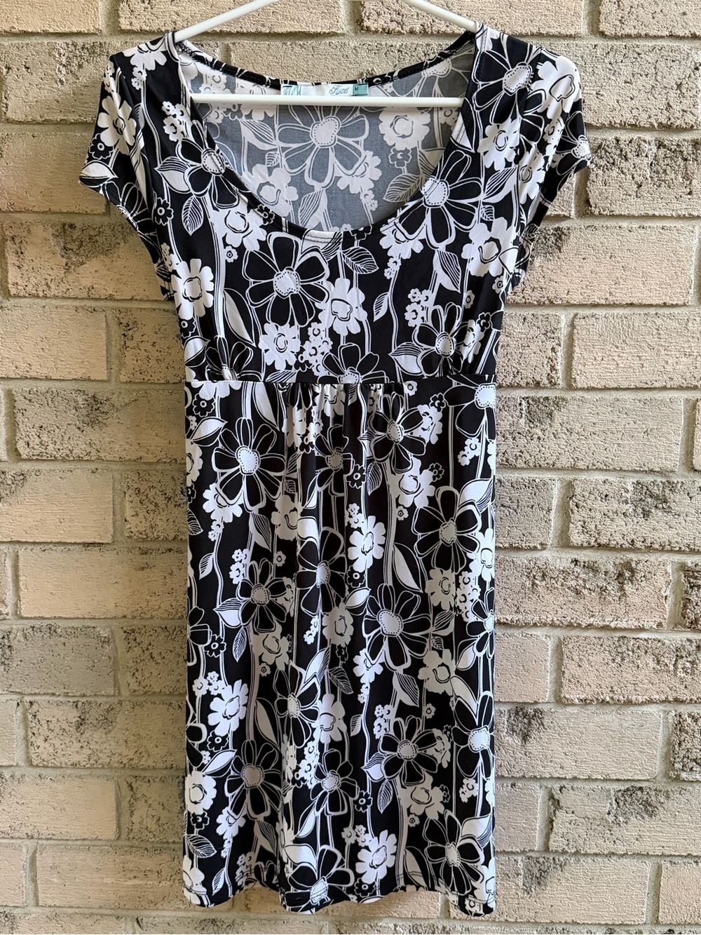 Kismet black and white 00’s y2k babydoll dress